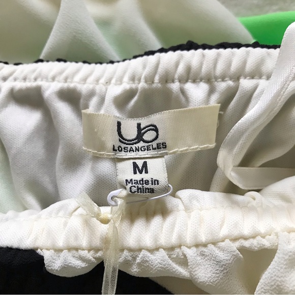 Ya Los Angeles YaLA Silk Blend Color Block Strapless Maxi Dress Size Medium NEW - Picture 8 of 10